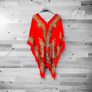 BEACH TOP COVER - SHAWL BATIK SILK WOMAN SCARF